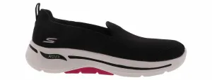 'Skechers' Women's GOwalk Arch Fit-Grateful - Black / Hot Pink