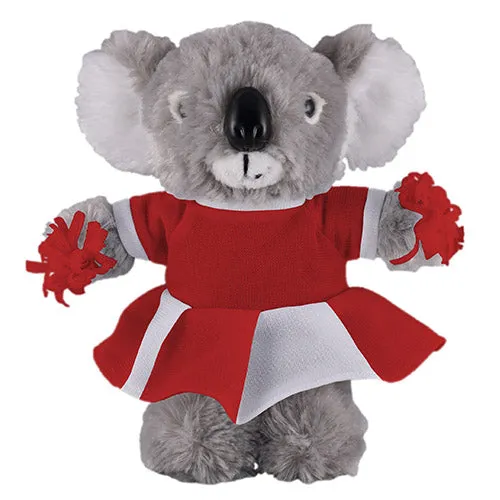 Soft Plush Stuffed Koala with Cheerleader Outfit