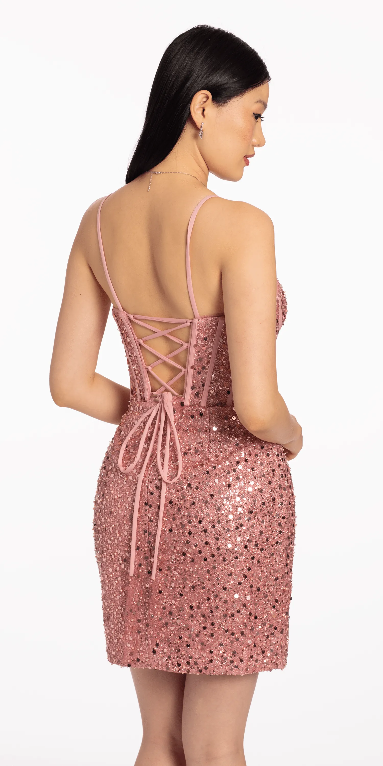 Sweetheart Corset Sequin Bodycon Dress