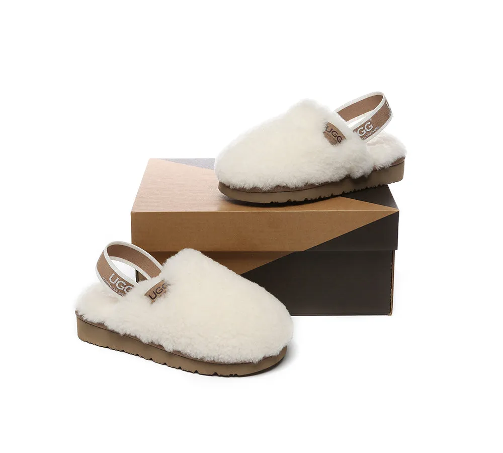 UGG Kids Slingback Fluffy Slides Kamari