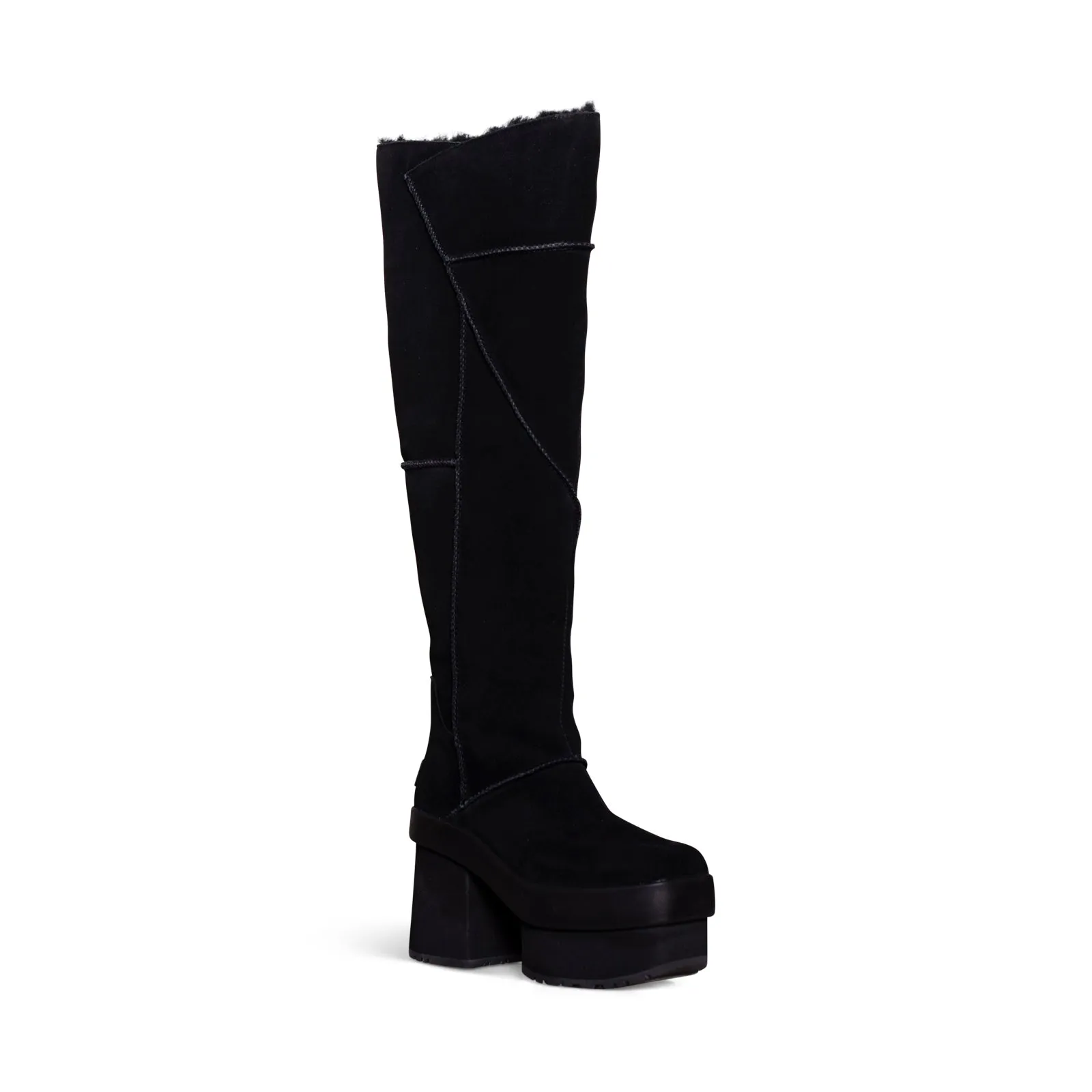 UGG New Heights Platform Xtra Black Boots - Women's