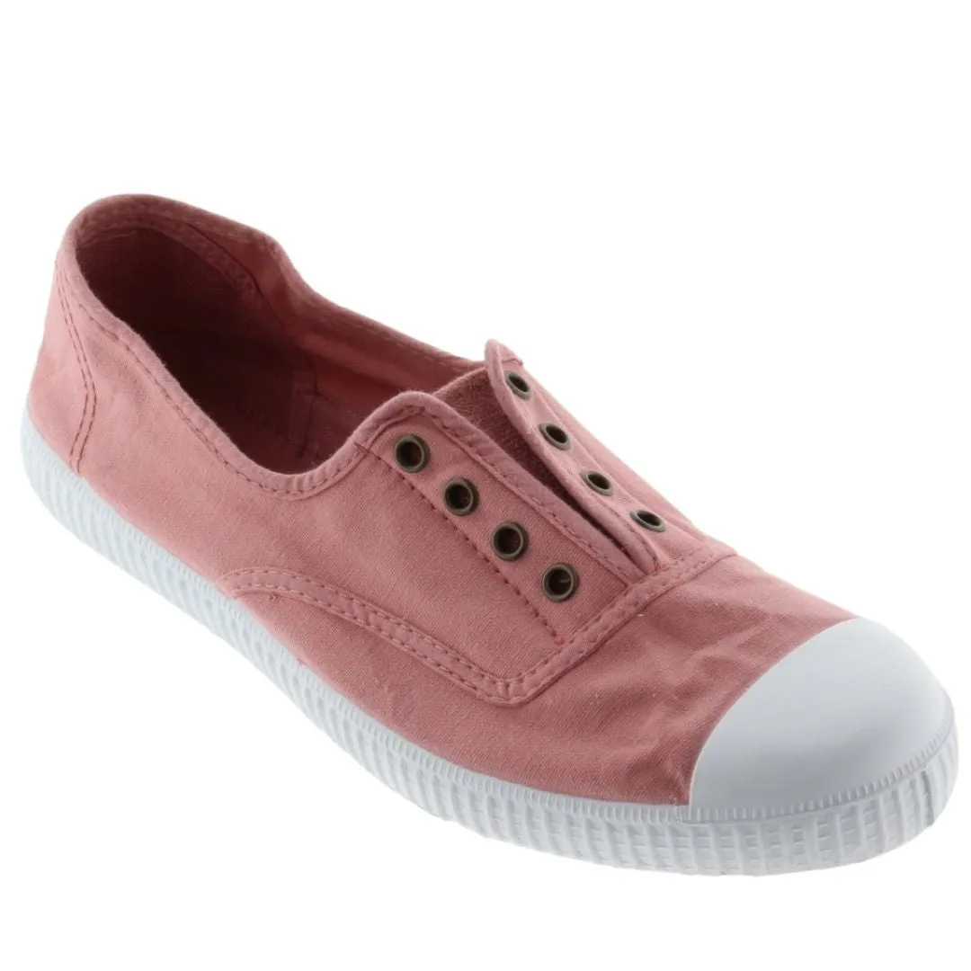 Victoria Shoes Dora Nude Canvas Plimsolls