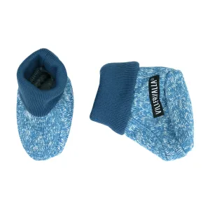 Windblock Pile Fleece Booties: Ocean