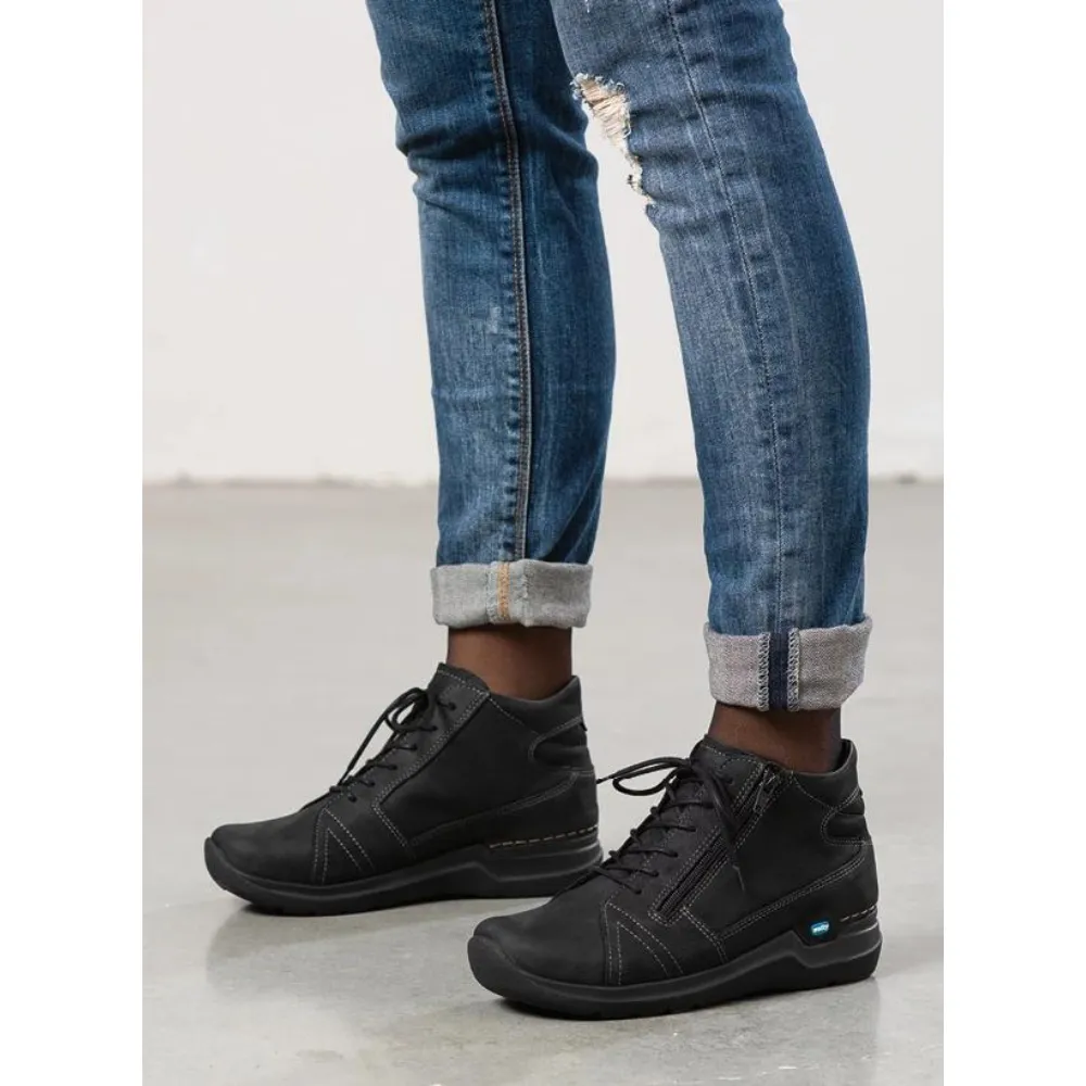 Wolky Why Black Antique Nubuck Boot (Women's)