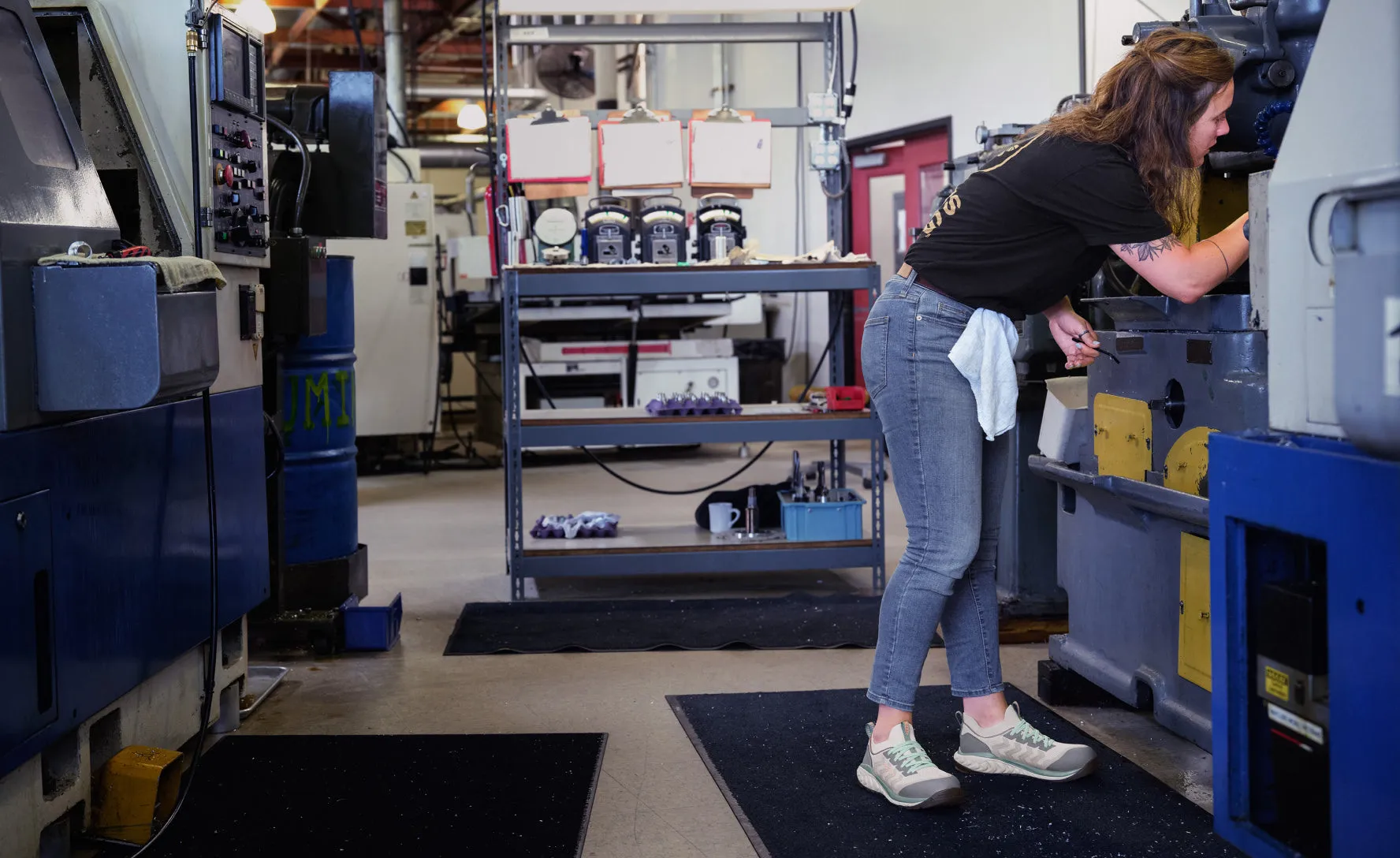 Women's Arvada Shift Work Sneaker (Carbon Toe)  |  Reef Waters/Legion Blue