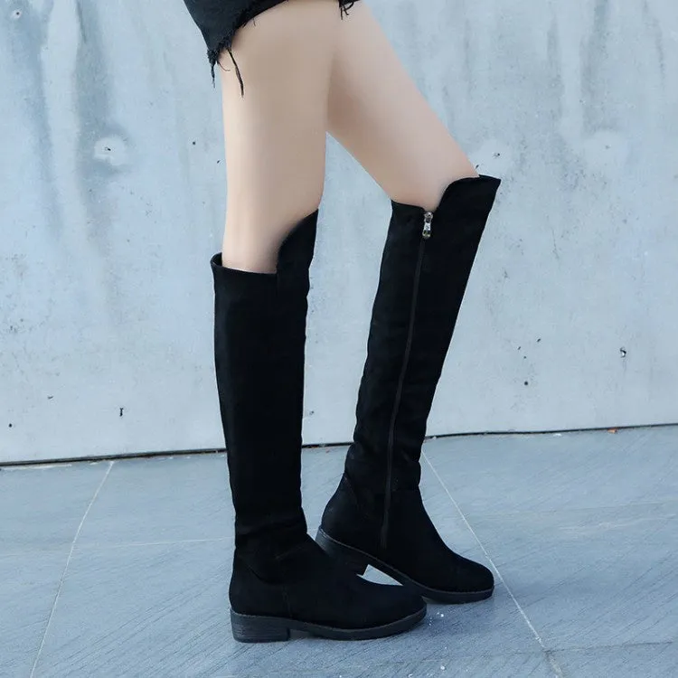 Women's Low Heel Knee High Boots