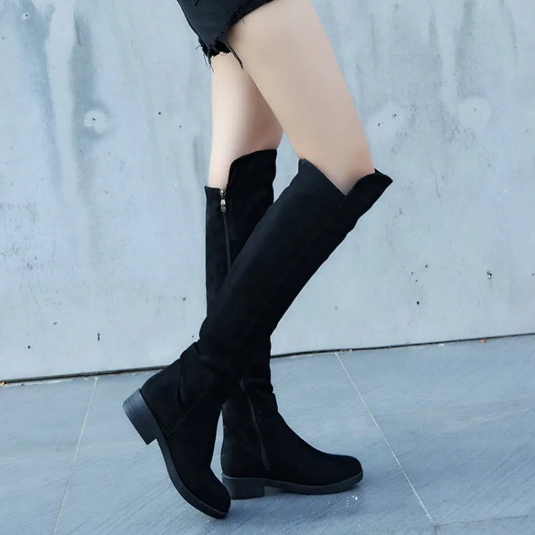 Women's Low Heel Knee High Boots