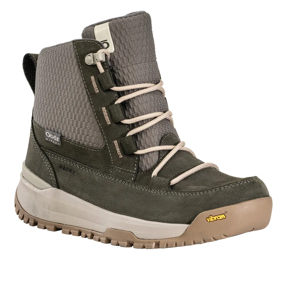 Women's Oboz Jourdain Mid Insulated Waterproof Color: Olive Branch