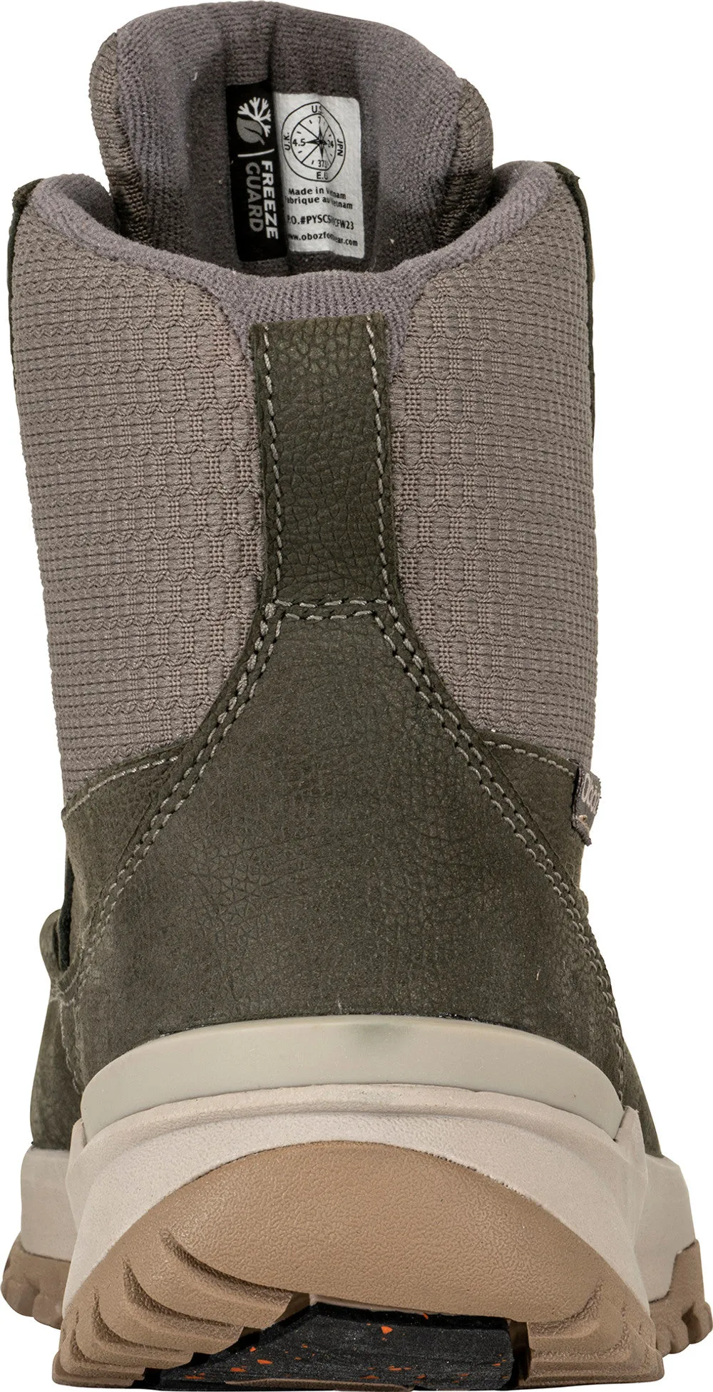 Women's Oboz Jourdain Mid Insulated Waterproof Color: Olive Branch