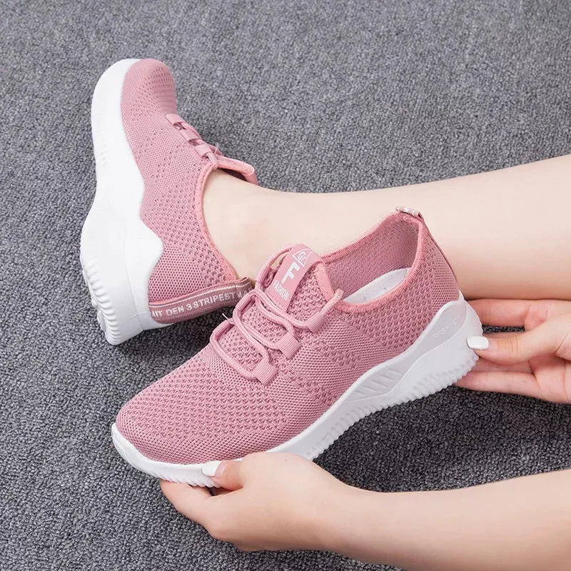 Women's Running Shoes Sport Mesh Sneakers - H-66