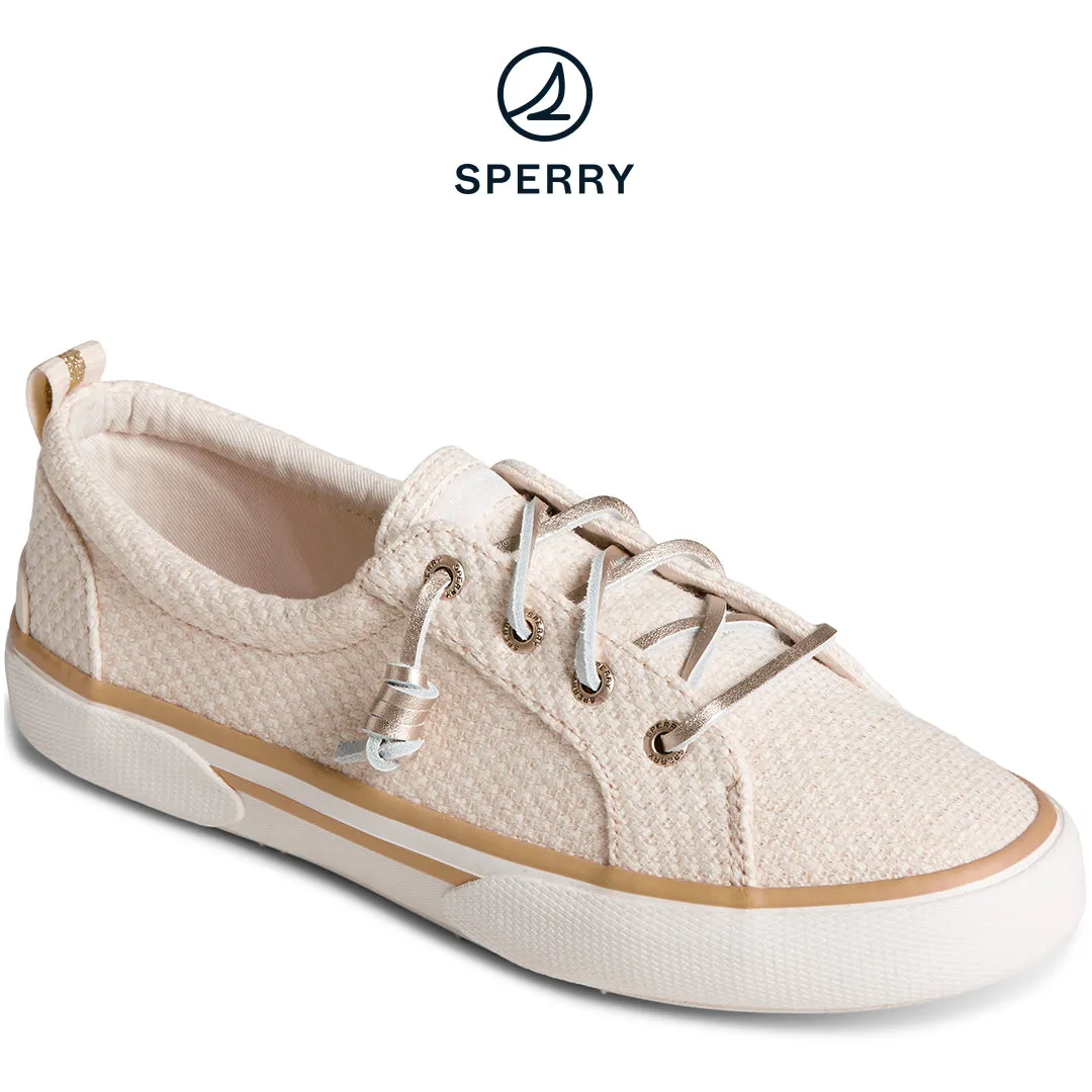 Women's SeaCycled™  Pier Wave Basket Weave Shimmer Sneaker Cream (STS88795)