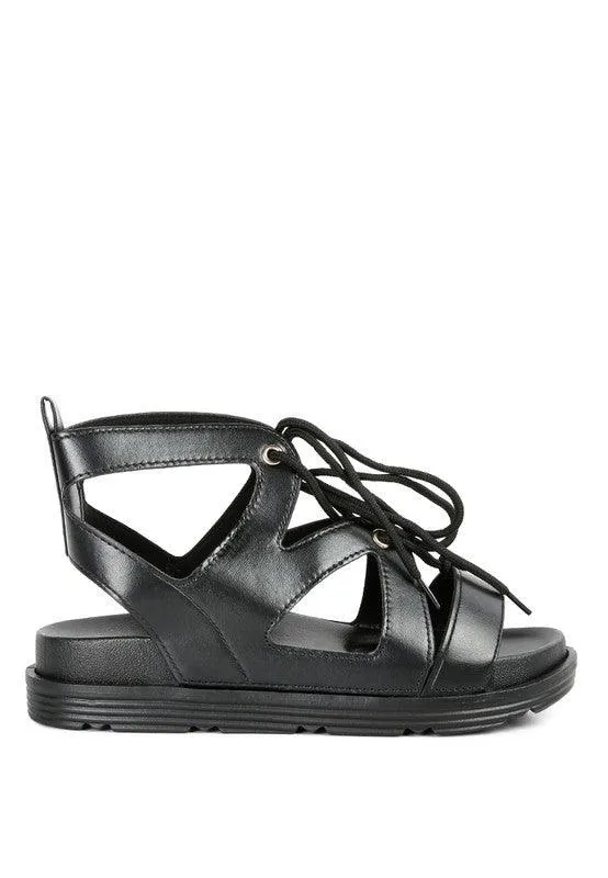 Women's Shoes Voopret Tie-Up Flat Sandals