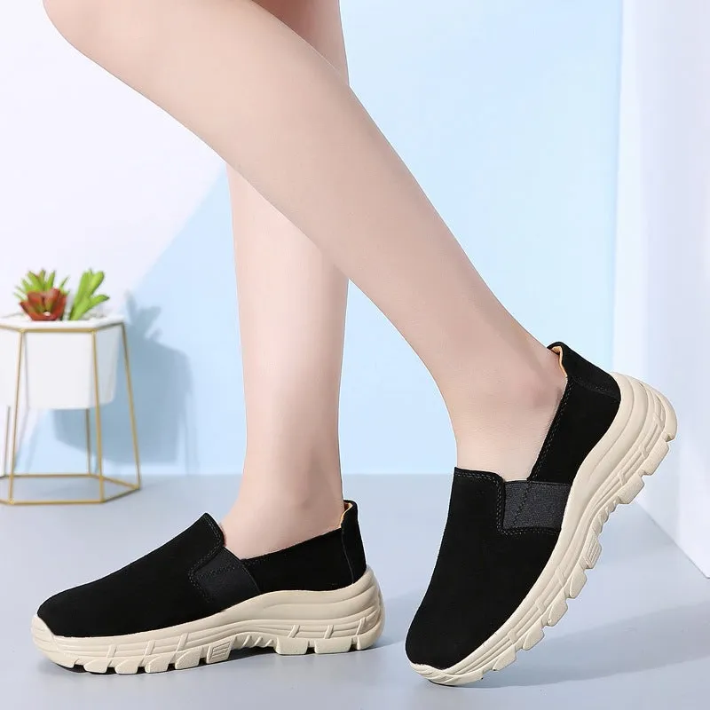 Women's Suede Slip-on Sports Casual Shoes & women's casual sneakers