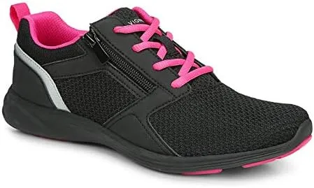 WOMEN'S VIONIC ZELIYA SNEAKER | BLACK / PINK