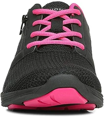 WOMEN'S VIONIC ZELIYA SNEAKER | BLACK / PINK